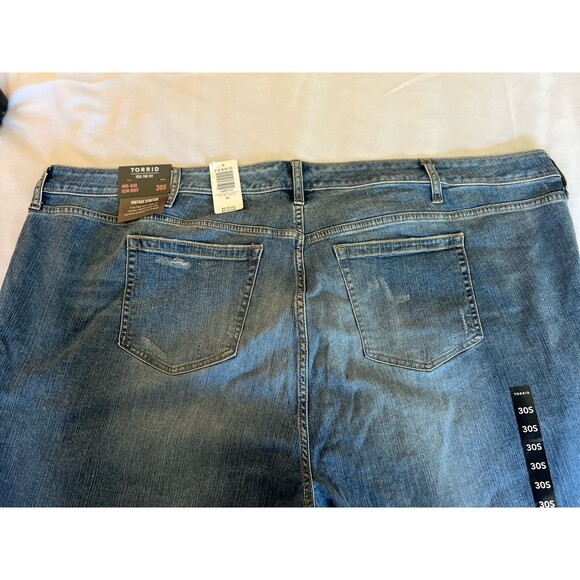 Torrid Women's Jeans Mid-Rise Slim Boot Vintage Stretch Size 30S Blue Denim NWT - Picture 14 of 16